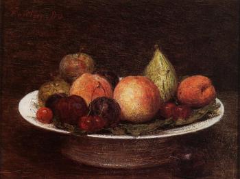 Henri Fantin-Latour : Plate of Fruit